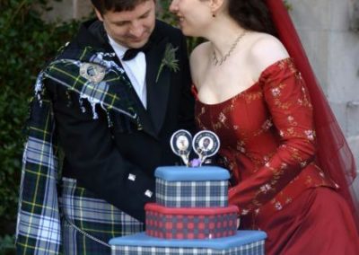 Cutting the cake